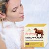 Мыло Tallow Cream Soap - глубоко очищающее увлажняющее мыло для лица и тела, питает сухую кожу, сохраняет увлажненность - подходит для всех типов кожи, 100 г