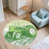 Farm Tractor pattern round rug,Carpet Rug for Living Room Bedroom Playroom ,Non-slip Floor Mat,Holiday Gifts and Birthday Gifts.