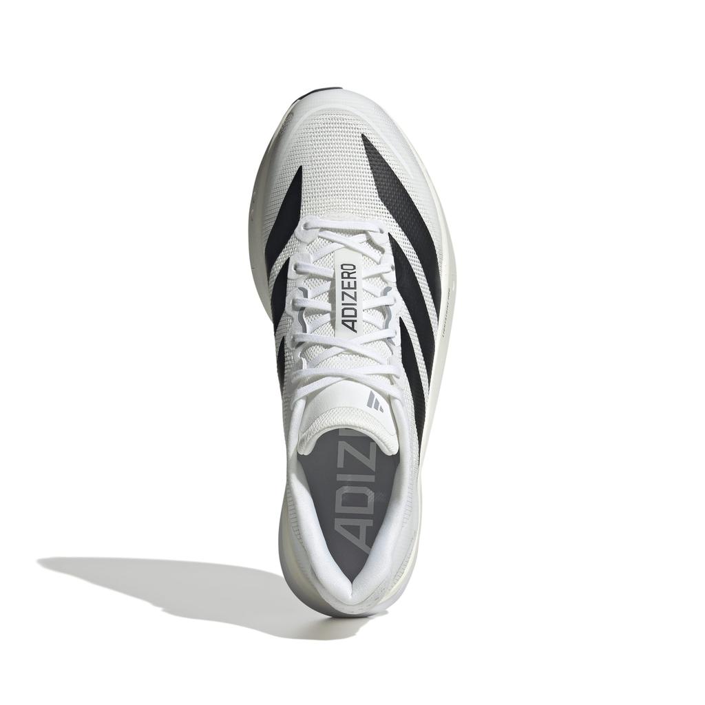 Кроссовки для бега Adidas adizero Boston 13, унисекс, взрослые, размер ONE38, белый/черный/серый (JS4939), размер 26.5 см