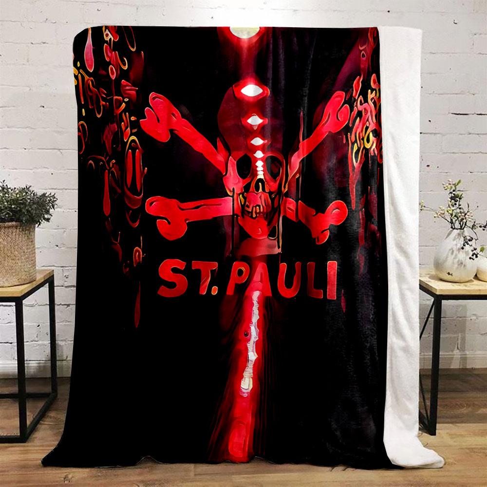 Skull and Crossbones Design Blanket for all seasons blanket lunch break throw gift