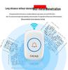 Wireless Waterproof Music Doorbell with Remote Control and Long-Distance Three-Way Communication (US, UK, JP, EU Specs)