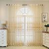 European Luxury Atmospheric Embroidery Window Curtain Living Room Balcony Bedroom Partition Sunshade Villa Curtain
