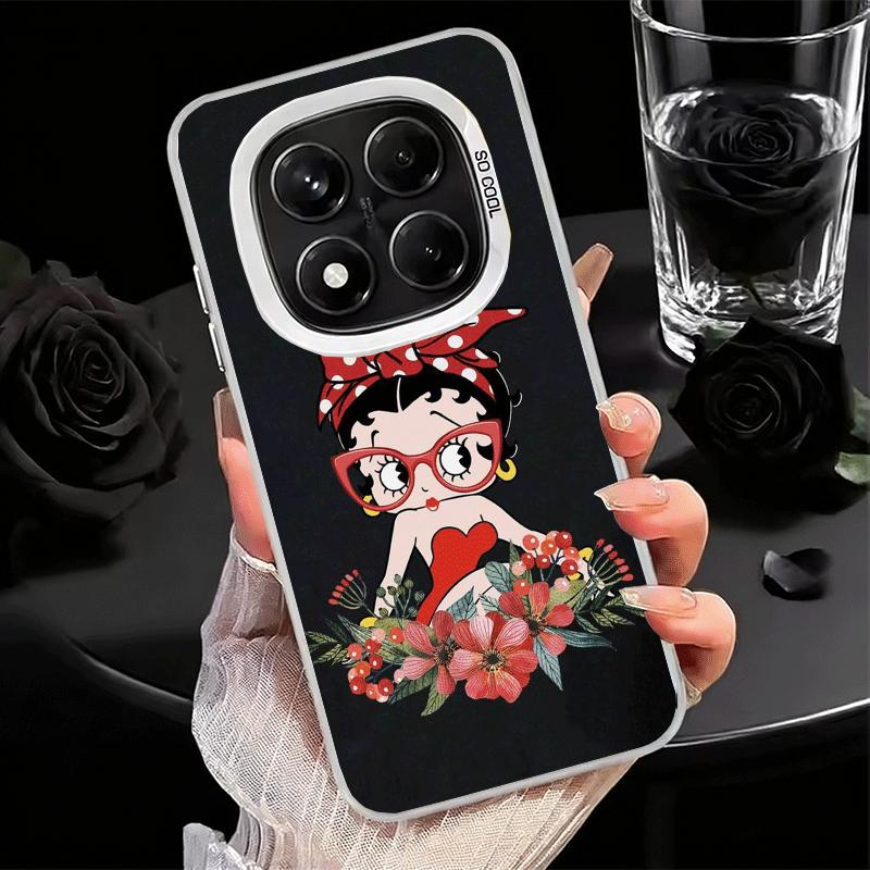 B-Bettys B-Boops Girl Soft Phone Case for Xiaomi Redmi Note 13 14 15 Pro Plus 12S 12 11S 11 11T 10S 10 Shockproof Cover Back She