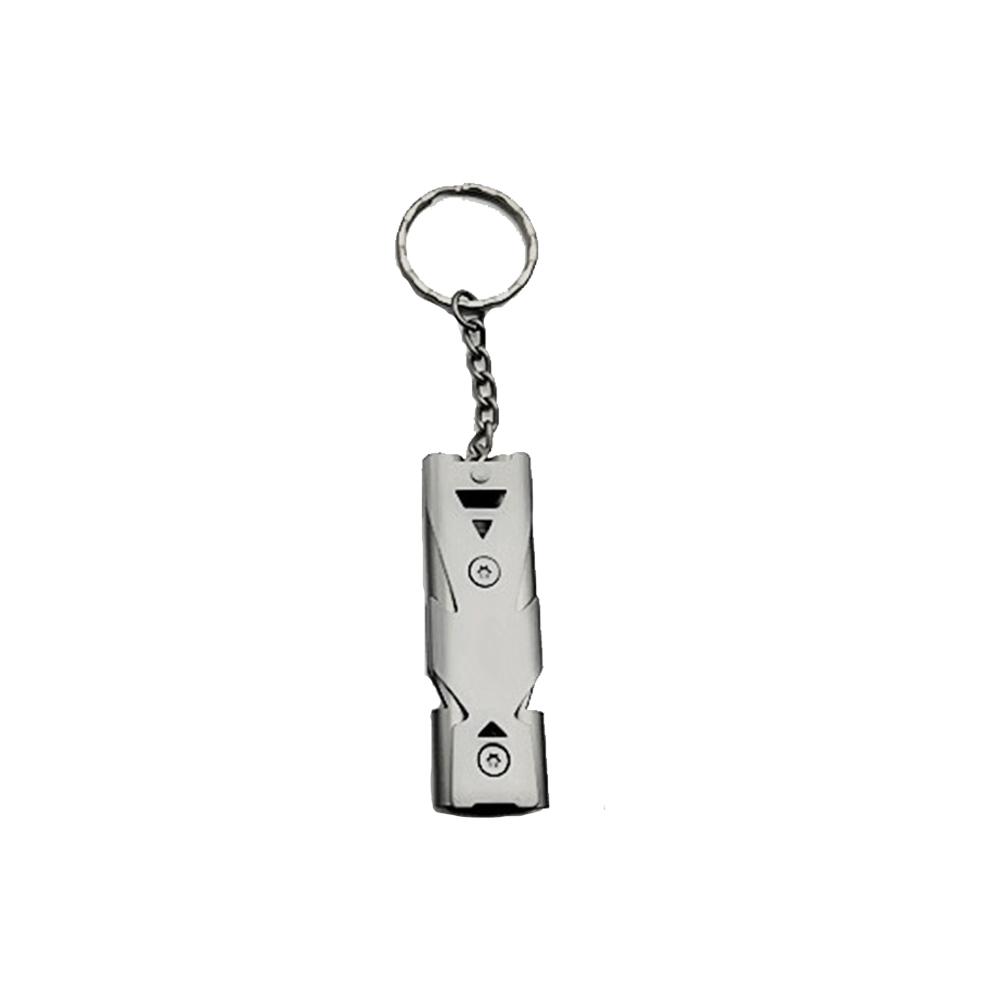 High Decibel Outdoor Life-Saving Emergency Whistles Stainless Steel Portable Keychain Pipe Urgency Survival Multifunction Tool