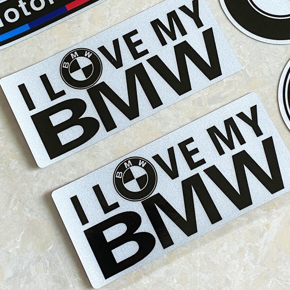 Motorcycle Car Trunk Reflective Decorative Stickers For BMW M Power Performance E28 E30 E34 E36 E46 E60 E90 F84 F87 X1 X3 X5 X6 MPSGW1