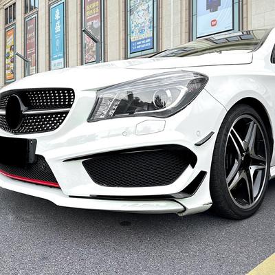 Для Mercedes Benz CLA Class C117 AMG Line 2013-2015 Автомобильный передний бампер Сплиттер Боковой спойлер Вентиляционное отверстие Ветрозащитный нож Комплекты обвеса
