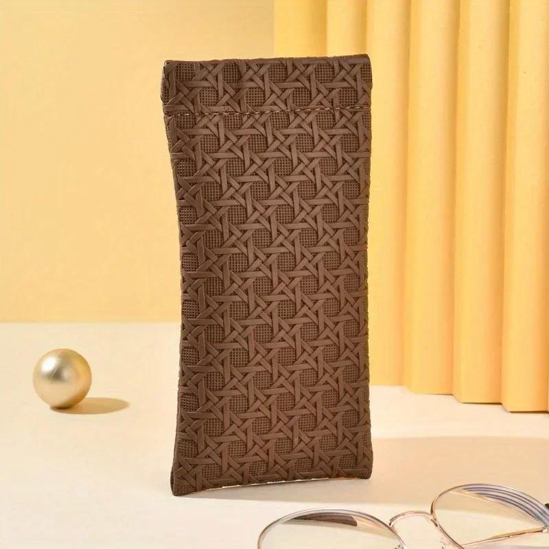 Pouch Glasses Case Portable Squeeze Top Sunglass Case Leather Soft Sunglasses Cases Easy To Use Eyeglasses Box