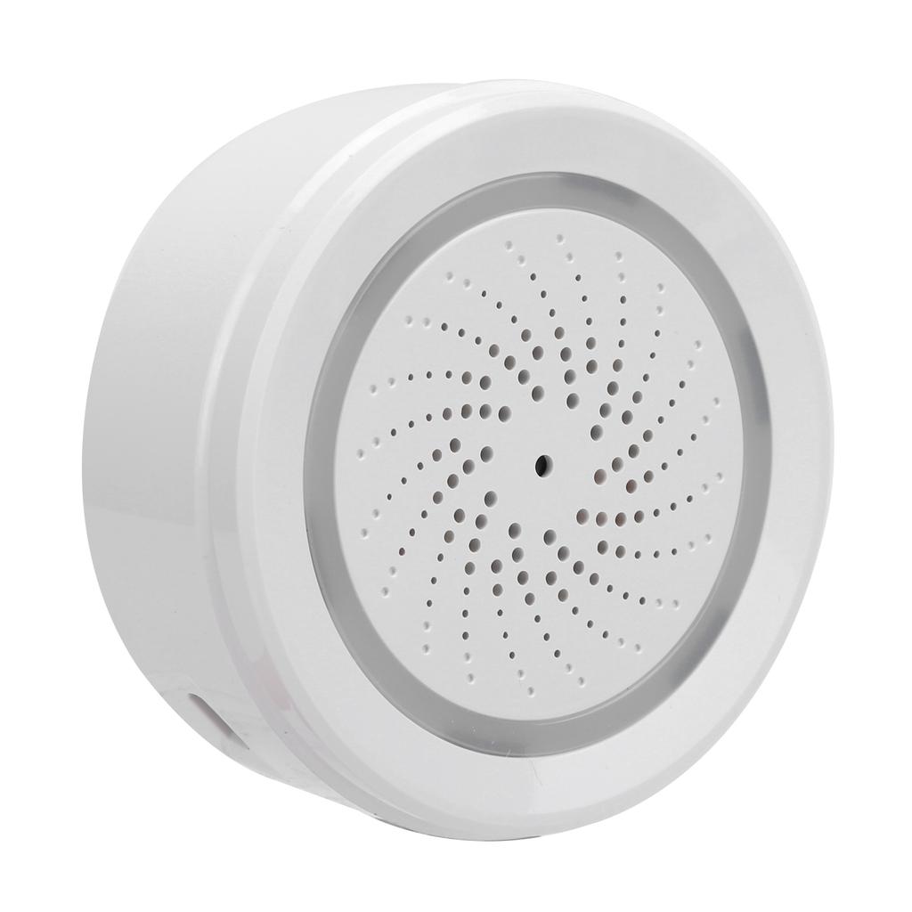 2.4GHz WiFi Temperature Humidity Sensor Detector Sound Light Alarm Smart Siren for Home