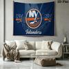 New York Islanders Wall Tapestry Aesthetic Wall Hanging Printed Fabric Blanket Decorative Tapestries for Bedroom Living Room Home Decor