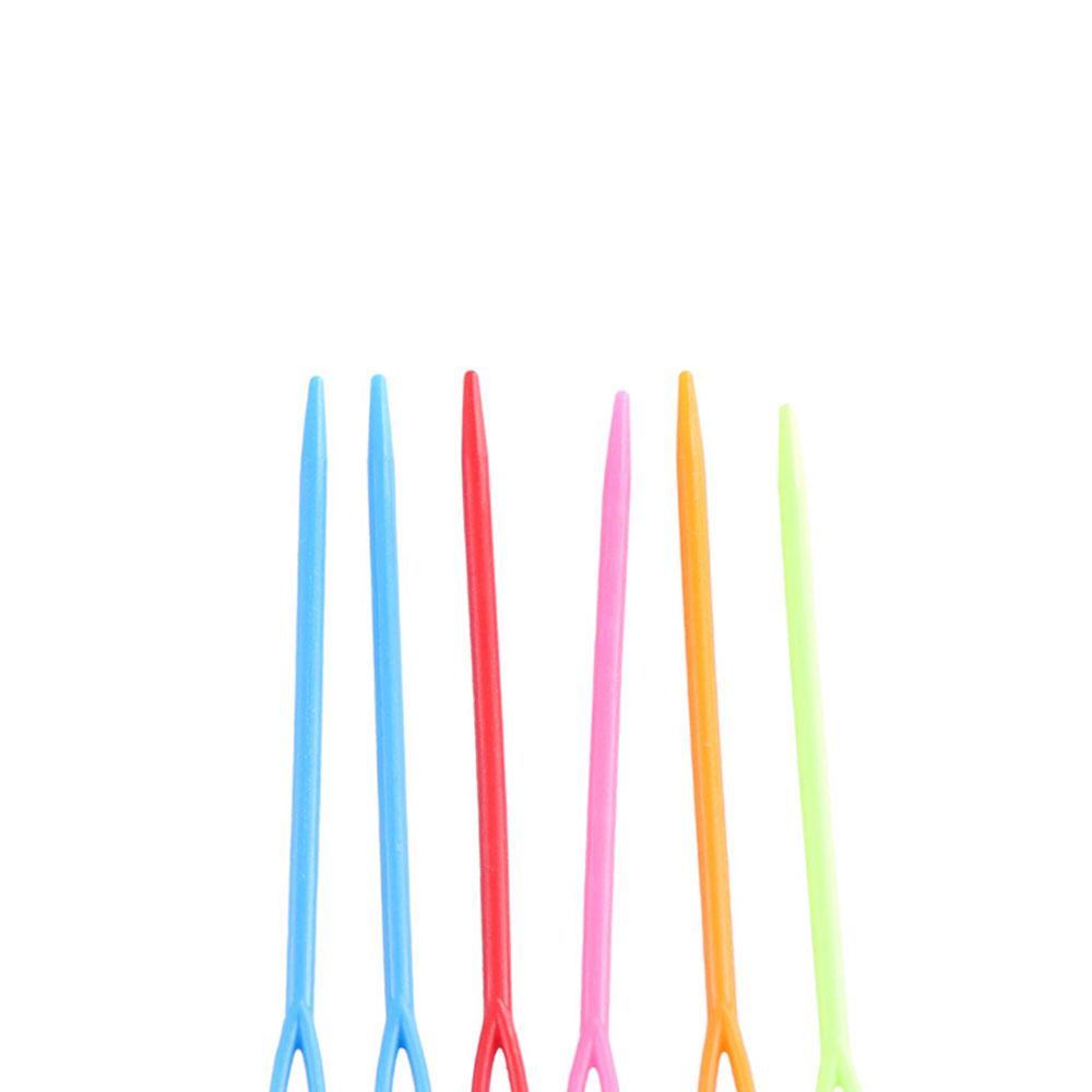 Plastic Plastic Needles DIY Craft Sewing Needle Tool ABS Knitting Needles  Kids DIY Toys