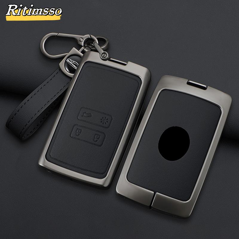 Для Renault Captur Koleos Kadjar Zoe Arkana Espace Clio Megane Grand Scenic Sandero Dacia Duster Card цинковый сплав автомобильный ключ чехол