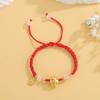 Lucky Rope Snake Animal Bracelet Cartoon Braided Hand Rope Creative Snake Year Bracelet  Men
