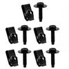 1/4 Inch U-Nut Clips with Hex Head Bolts Kit for Automotive Exterior Parts Including Bumpers Grilles and Trims