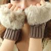 20201Pair Warmer Fingerless Gloves Women Winter Warm Gloves Hand Wrist Women Mitten Gloves