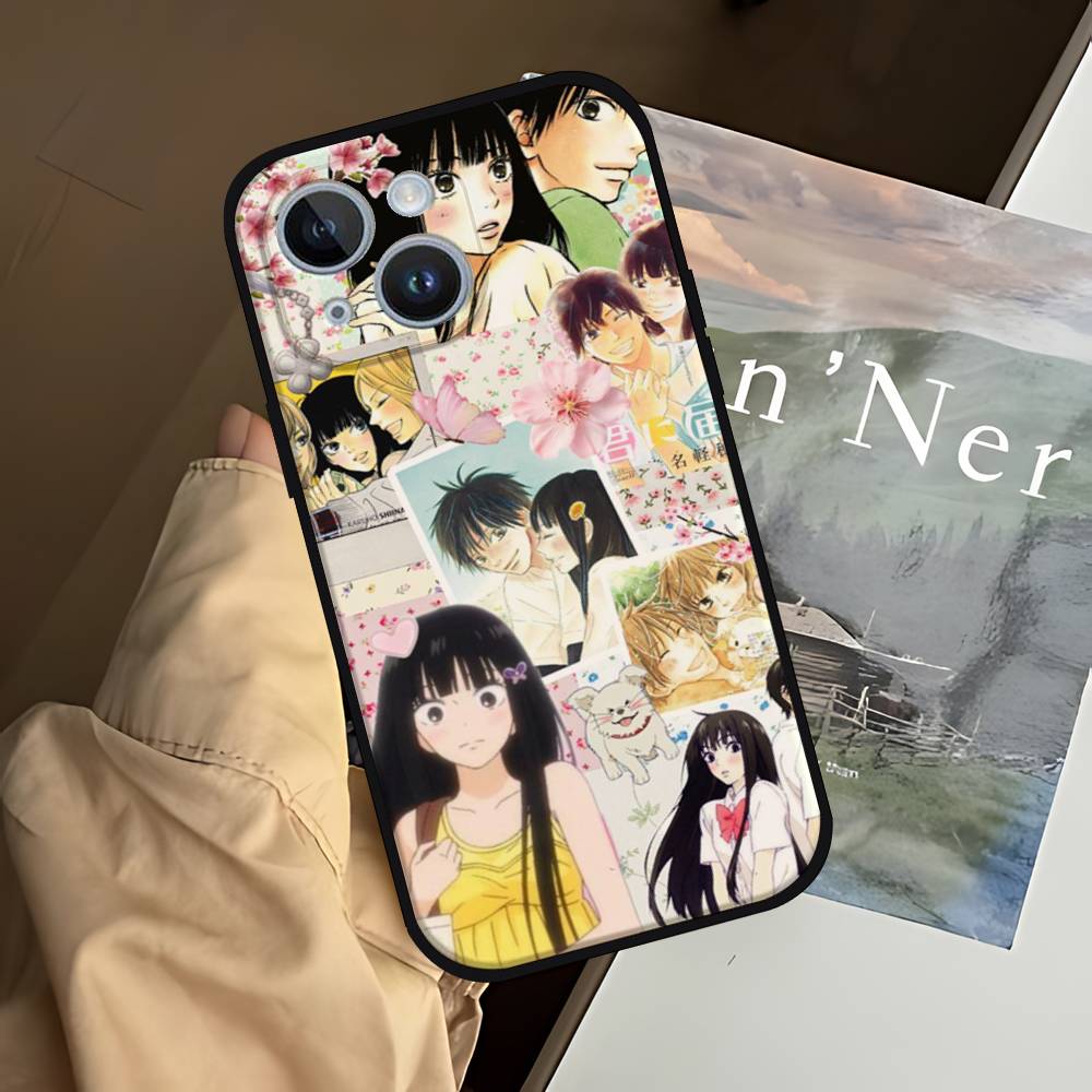 Чехол для телефона K-Kimi Ni T-Todoke Sawako для iPhone 1716 15 14 13 Pro Max 11 12 Mini X Xs XR Черный силиконовый чехол