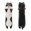 Husky Plush Doll  Soft Stuffed Animal 110/130cm Long Fluffy Dog Pillow Decorative Animal Shape Cushion for Waist And Back Support