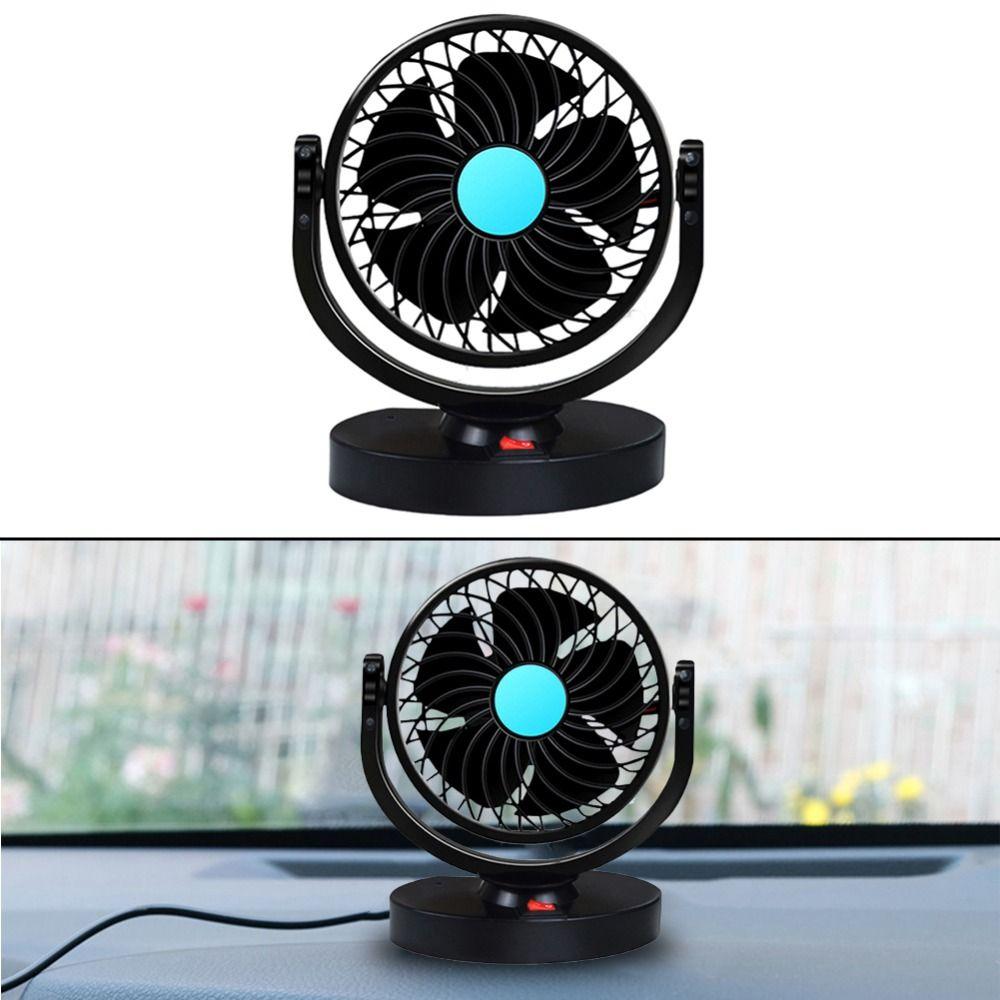 360 Degree Adjustable Car Cooling Fan Single/Dual Head Automotive Electric Fan Desktop Fan  Summer
