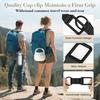 Stylish Hat Clip for Backpack Luggage Bag, Double‑Lock Secure Holder for Baseball Cap Ponytail Sun Hat Travel Use