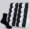 5/10 Pairs Men Women Cotton Socks Pure Color Thin Summer Soft Breathable White Black Business Summer Casual Men Socks Large Size