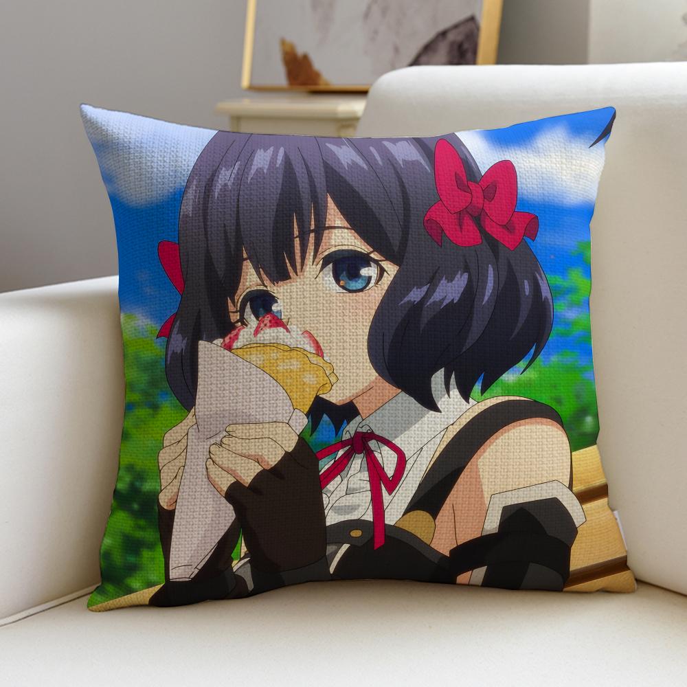 Let This Grieving Soul RetireS Cushion Cover Breathable and skinfriendly linen pillowcase square removable and washable cushion