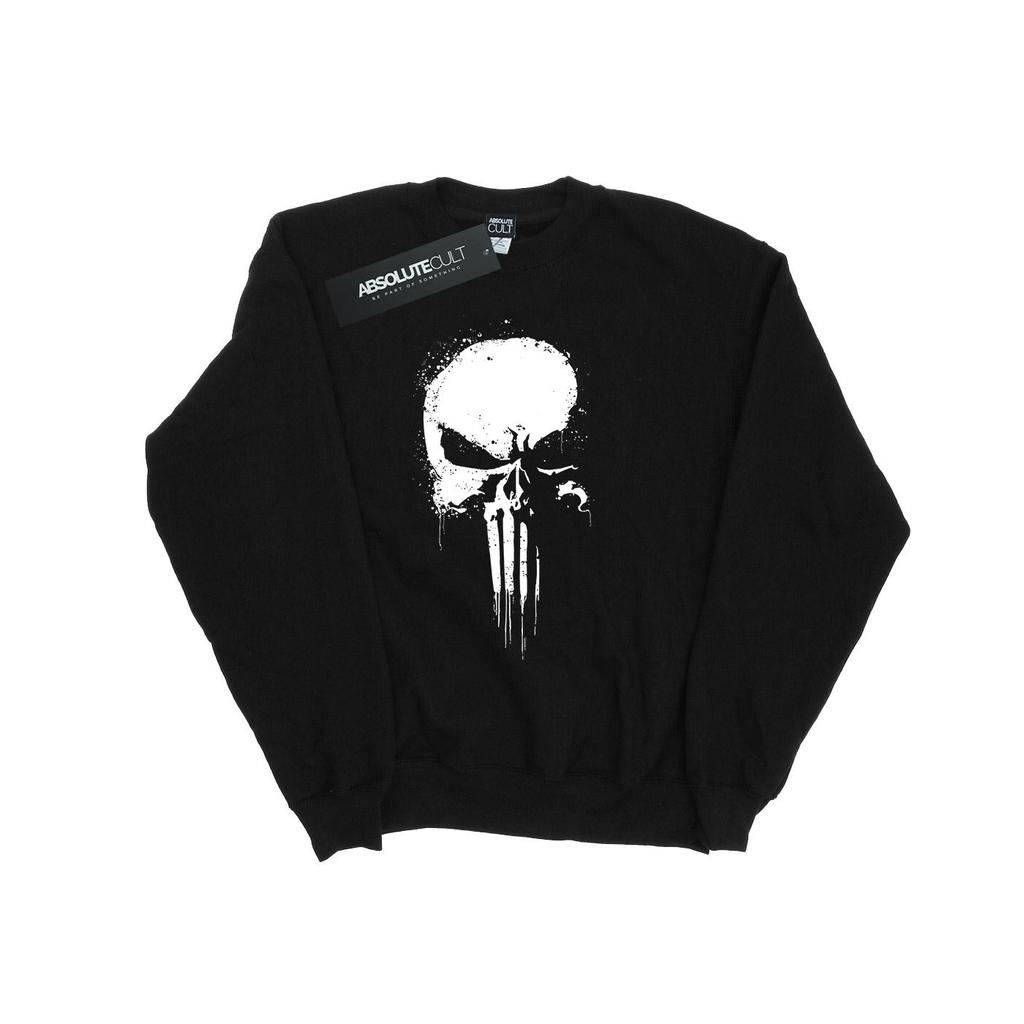 Marvel Womens/Ladies The Punisher Spray Skull Sweatshirt
