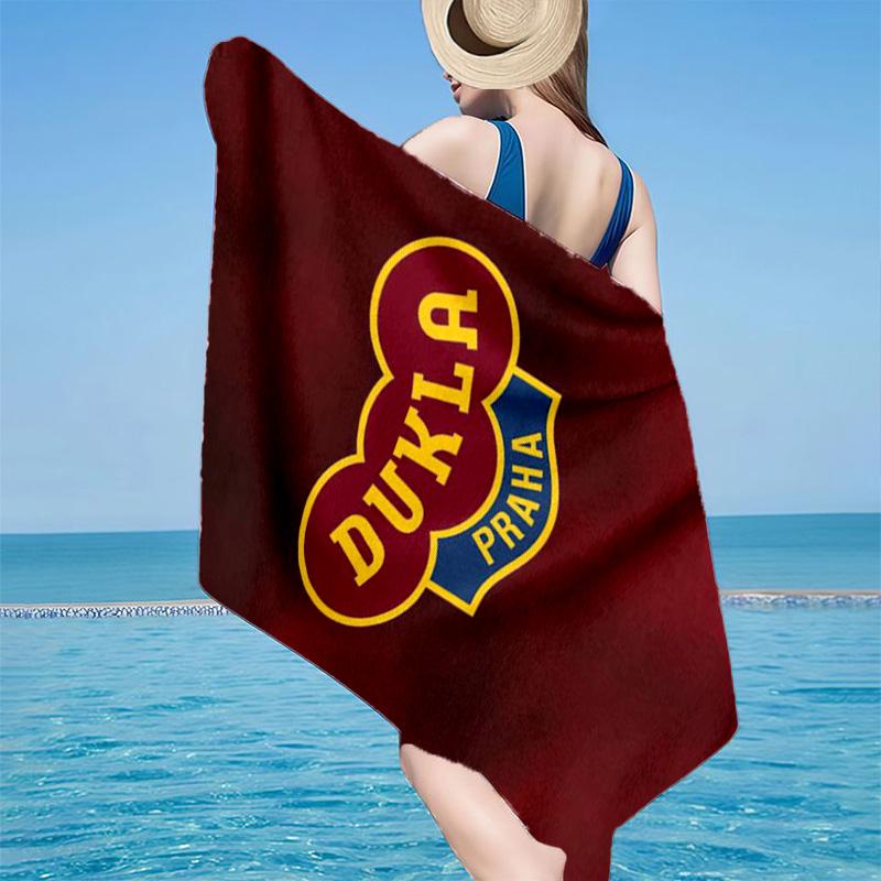 Dukla Prague Football Team Microfiber Beach Towel, Lightweight And Quick-Dry, for Summer Travel, Beach Essential, Swimming Pool