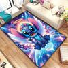 Stitch cartoon pattern rug, digital printing technology, simple housewarming gift, handmade, non-slip decorative rug