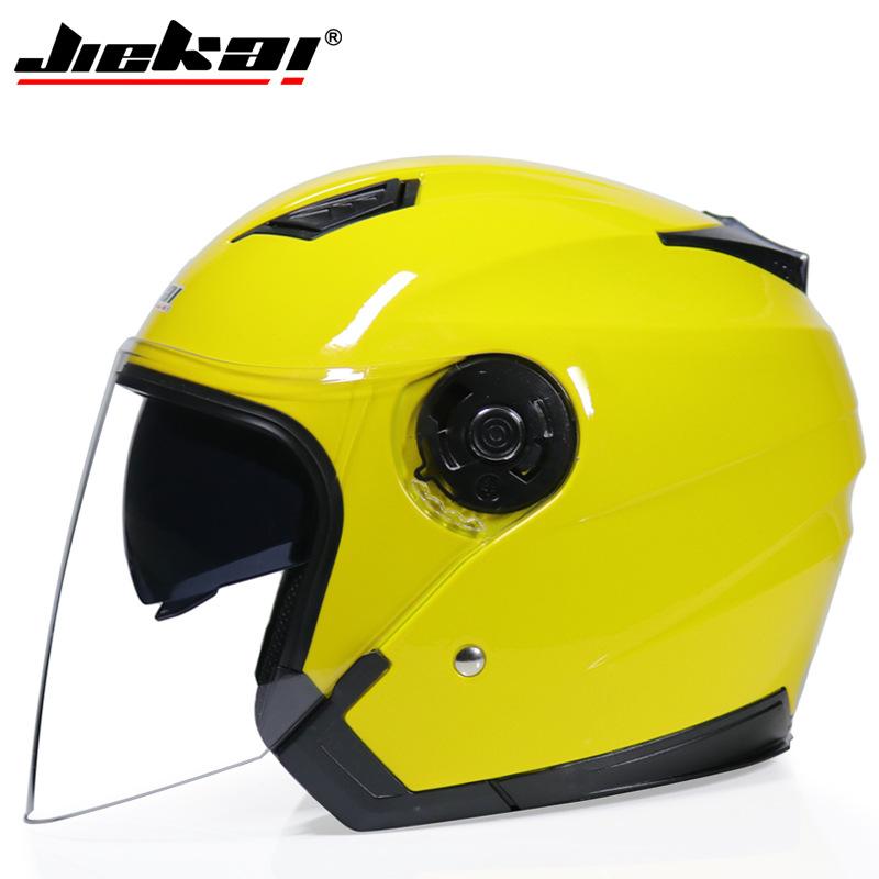 Jiekai Dual Mirror Helmet Electric Car Men's Universal Half Helmet Men's And Women's Universal Electric Car Helmet Anti Mist Helmet