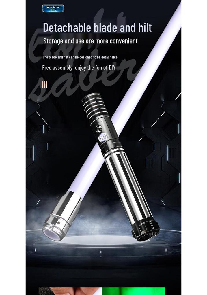 Металлический световой меч Star Wars Cross Два в одном: Цветные, Светящиеся, Вибрационные функции для студентов