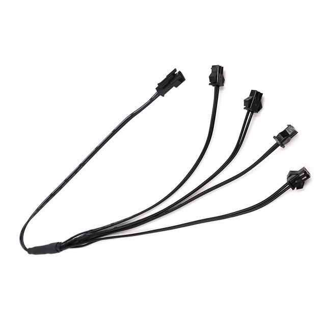Neon Light EL Wire Driver Inverter PC USB Car Ciggrette Plug Adapter Controller EL Wire Splitter Connectors Cable 1 To 2/3/4/5