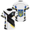 Ukraine Flag Camo Printed 3D T-shirt Summer Ukrainian Veterans Training Clothes Personality Teenage Short Sleeved O-neck Top