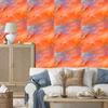Peach, coral and red ink wallpaper 50x1000