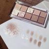 10 Color Eyeshadow Palette, Matte Pearly Finish Milk Tea Brown Nude Color Eyeshadow Palette For Daily Makeup, Portable Size