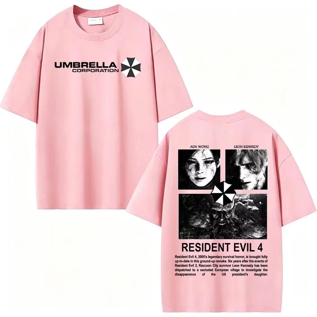 2026 New Leon Kennedy Resident Evil Requiem Graphic T Shirt Men Women Vintage Streetwear T-shirt Y2K Retro Vintage Graphic Oversized T Shirt