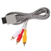 Composite 480P Gold-Plated 3Rca For Will Cable Cord 1.8M 3 Rca Cable For Nintendo Wii Controller Console Audio Video Av Cable