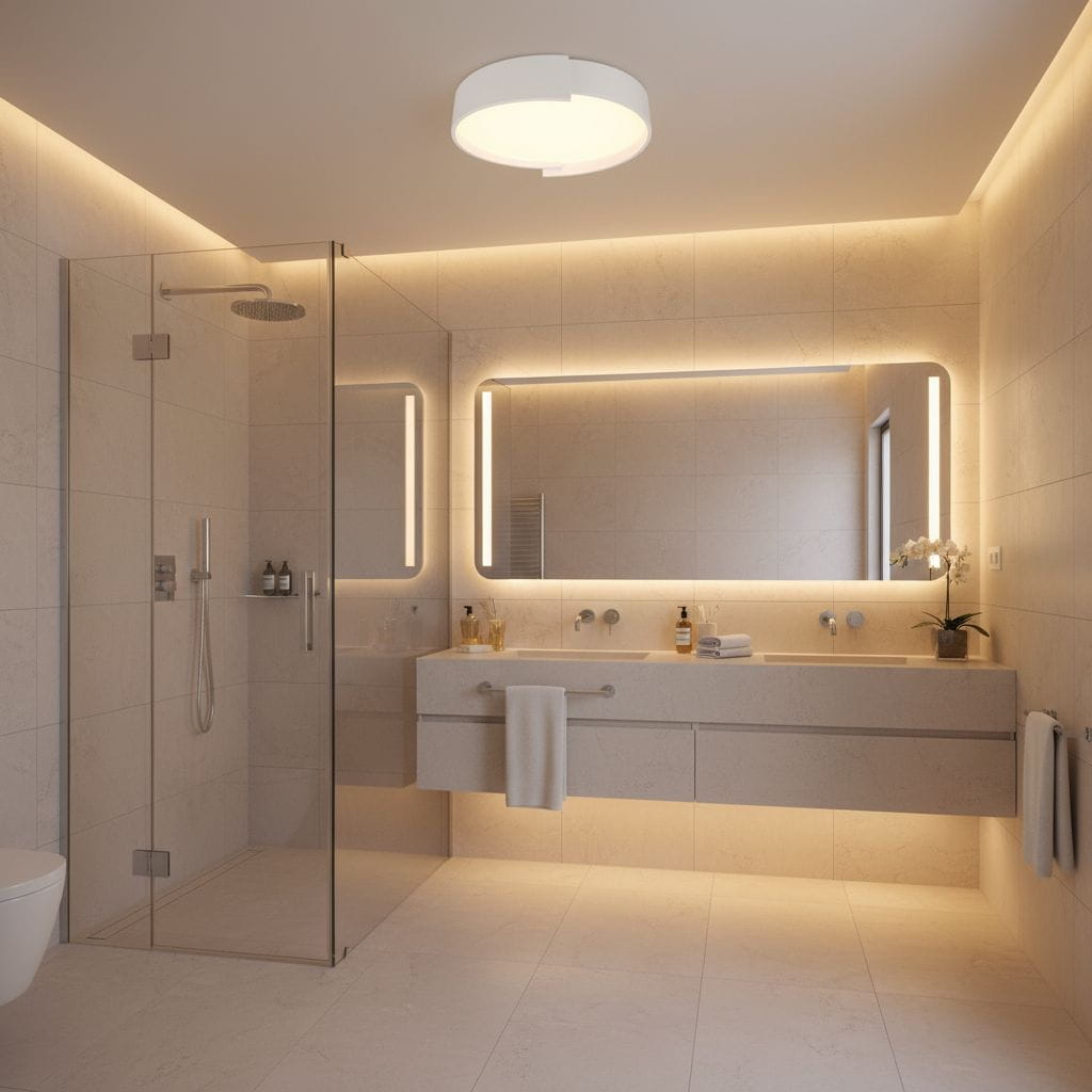 Acanto - Large modern ceiling lamp 40cm LED 30W white