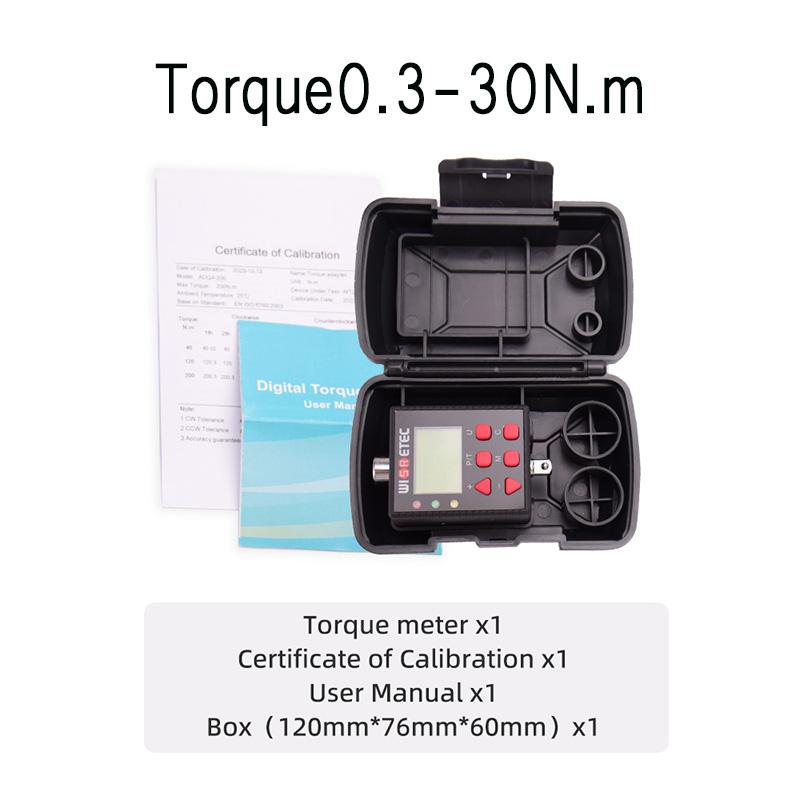 WISRETEC Digital Torque Wrench Adapter Precision Electronic Torque Tool Converter and Meter with LCD Display Includes 1/2", 1/4"