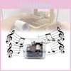Cranked Hand Acrylic Music Box Creative Craft Ornament Toy Kids Gift Students