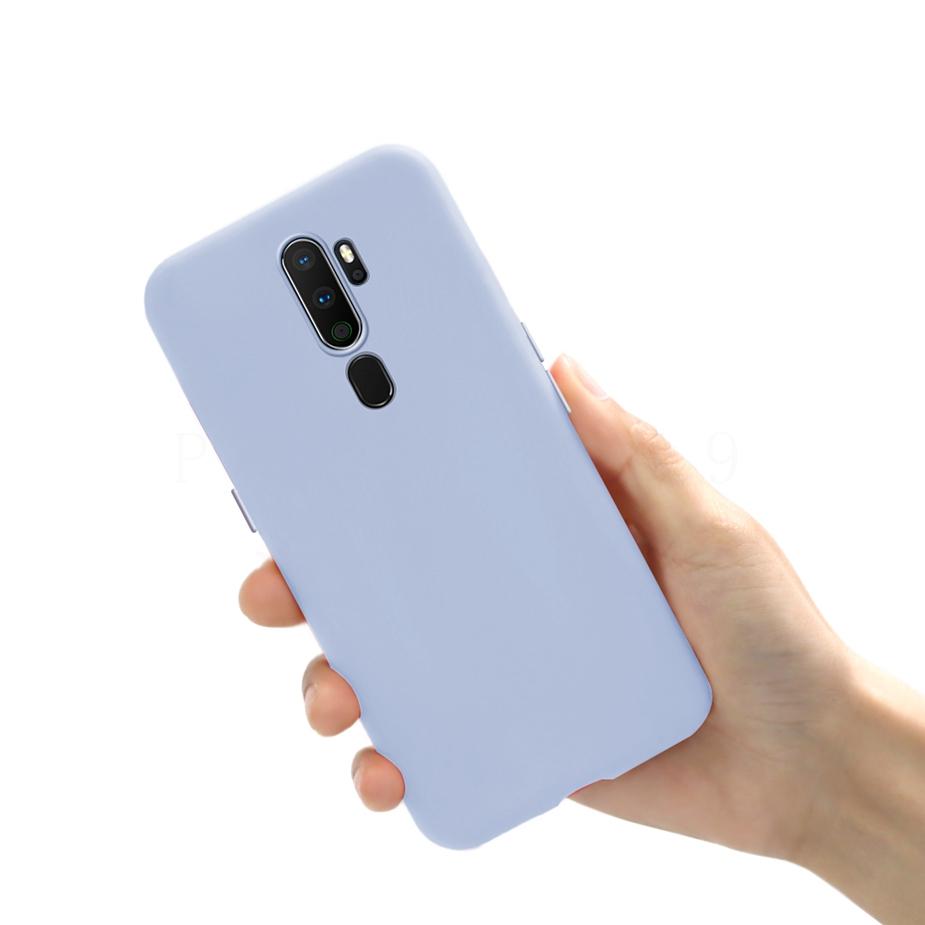 Гладкий чехол-конфетница для OPPO A5 (2020) Чехлы из жидкого силикона для OPPO A9 (2020) A11X Тонкий Мягкий Силиконовый Чехол из ТПУ Сумка для OPPO A5 2020