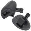 2Pcs ABS Front Windshield Wiper Washer Spray Jet Nozzle For Peugeot 206 206+ 407