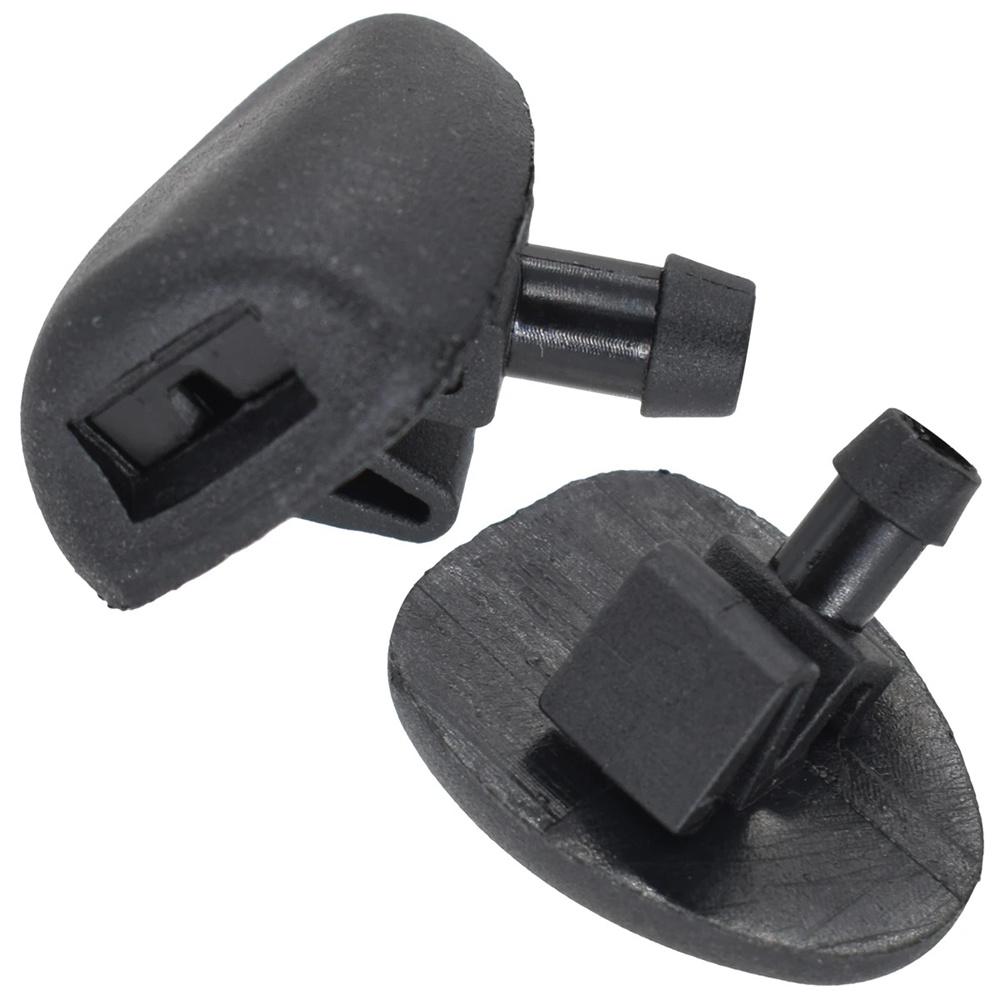 2Pcs ABS Front Windshield Wiper Washer Spray Jet Nozzle For Peugeot 206 206+ 407