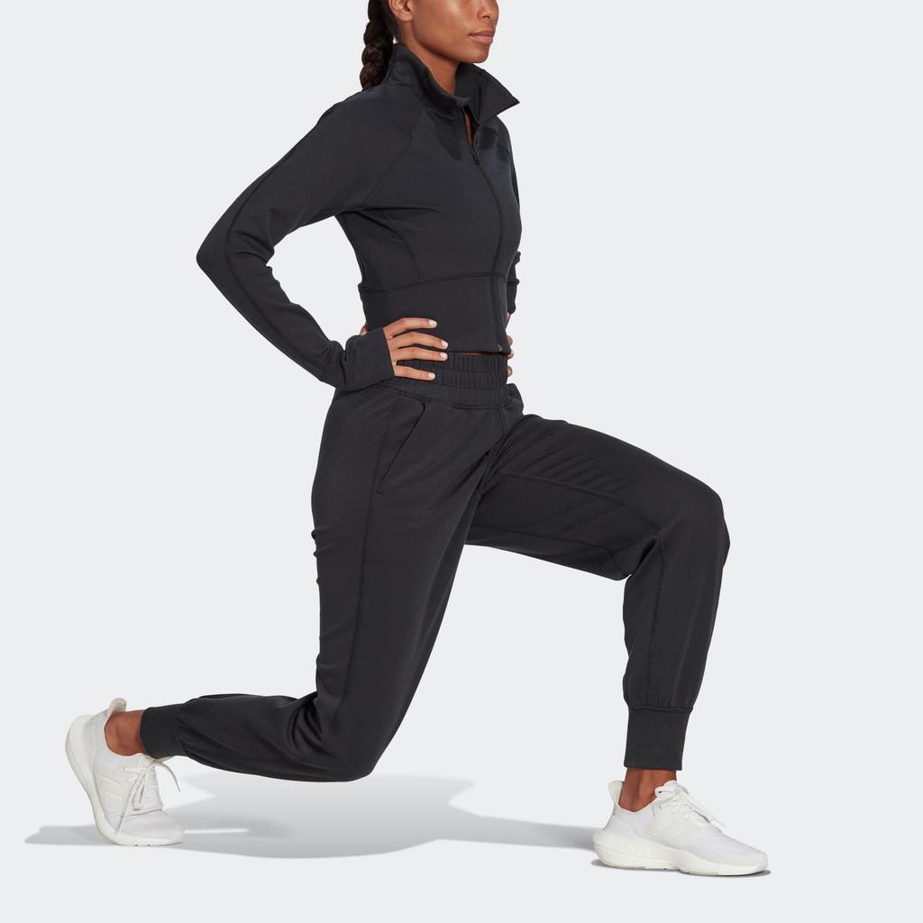 Adidas Женская куртка W Stu Tracktop с однотонным воротником-молнией, черная HD8944