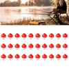 50PCS/50PCS/30PCS Round Fishing Bobbers Red and White Fish Float  Fishing Tackle