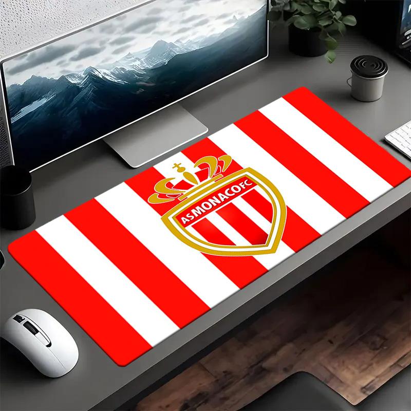 As Monaco Fc Crest Mouse pad Mouse pad, Gaming Mouse Pad, keyboard pad, Desk Decor for computer notebook Fan Gift Birthday Gift
