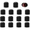 Resin Air Valve Caps for Bicycles, Cars, Motorcycles, Trucks, Black Tire Valve Caps with