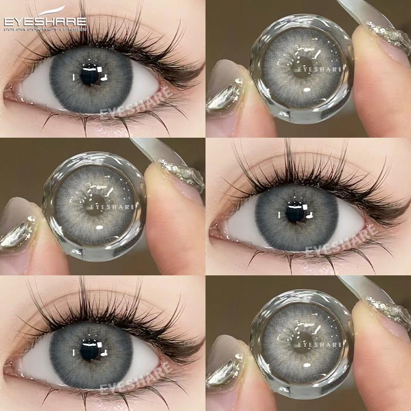 Eyeshare Ежегодные контактные линзы синего цвета - Усильте свой естественный цвет глаз с дизайном в корейском стиле