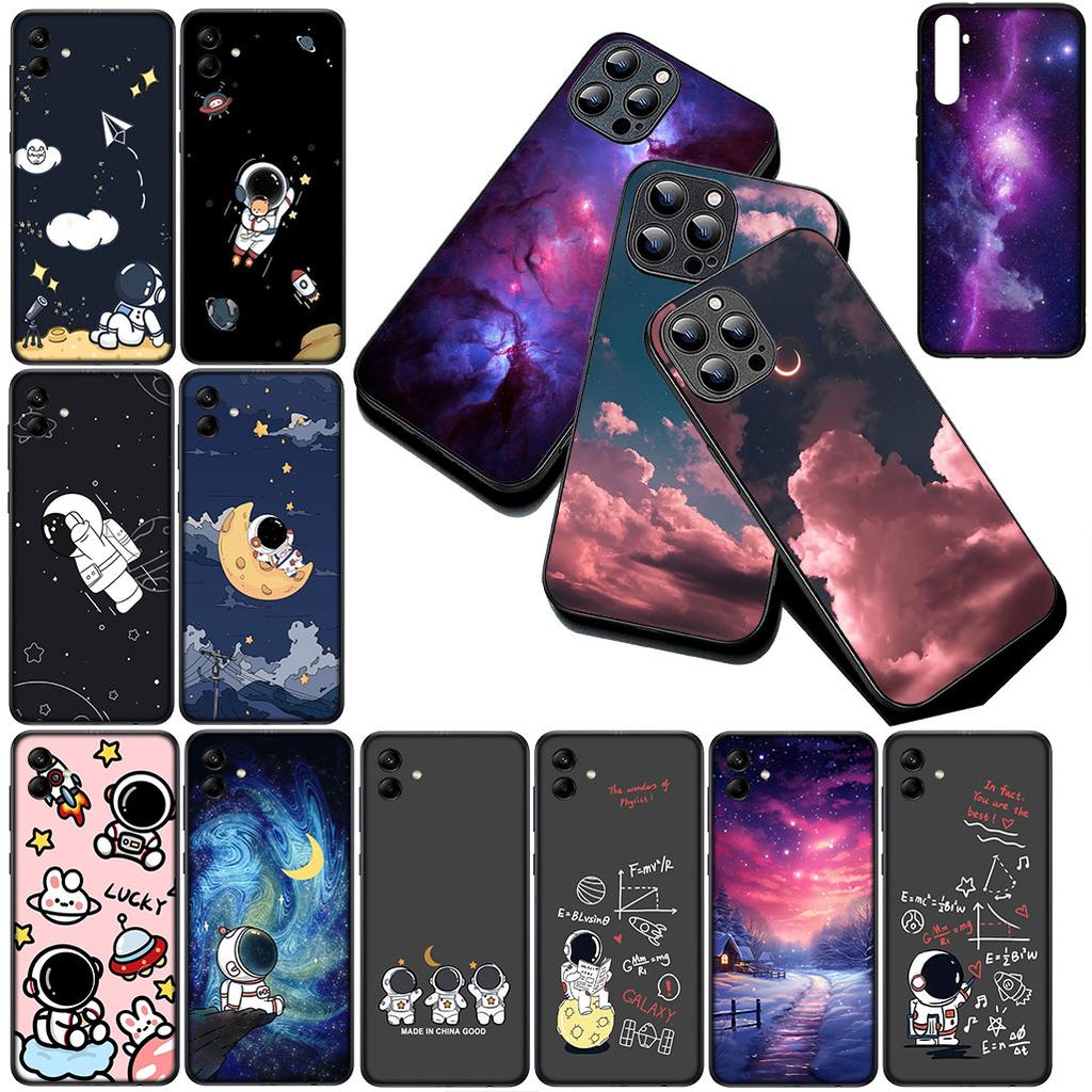 for Apple iPhone 16 14 15 Plus 11 Pro Max 16E ProMax + 16Plus 15+ 14+ Phone Cover Soft Case Universe Galaxy Moon Astronaut Stars