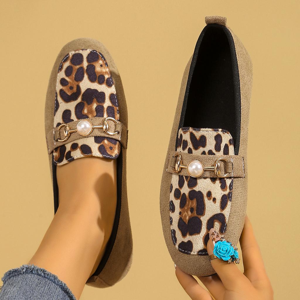 Новые женские балетки лоферы офисная обувь круглый носок жемчужная металлическая отделка обувь для улицы дизайнерская одинарная обувь Zapatos De Mujer
