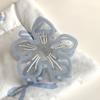 Sakura Flower Hair Claw Cherry Blossom Transparent Hair Clip Acetic Acid Flower Shark Clip  Girls