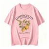 Lemon Letter Print Tshirt Short Sleeve Crew Neck Casual Top For Summer Unisex Kawaii Streetwear Graphic Tees Vintage Fruit Shirt